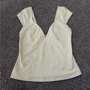 Free People V-Neck Cap Sleeve Tank Top